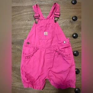 Carhartt Bright Pink Kids Overalls